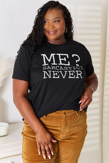 Simply Love Letter Graphic Round Neck T-Shirt Apparel/Tops Doorbusters Ship from USA Simply Love TikTok Tops Trendsi USPS Walmart Walmart Apparel Trendsi https://www.cyberehub.com