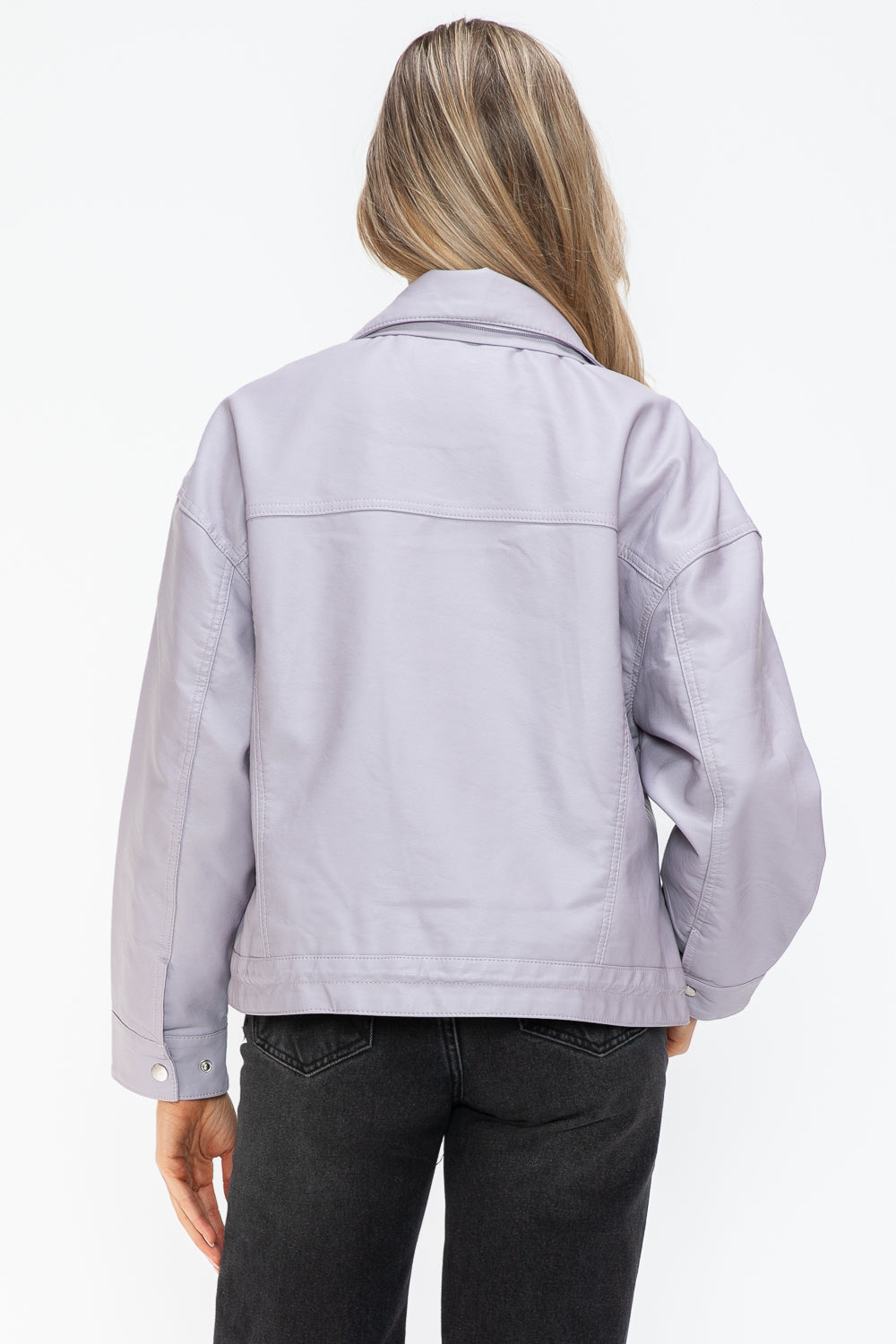 How Dare U Drawstring Hem PU Leather Zip Up Jacket Apparel Featured How Dare U Ship from USA Tiktok Trendsi USA USPS Walmart Trendsi https://www.cyberehub.com