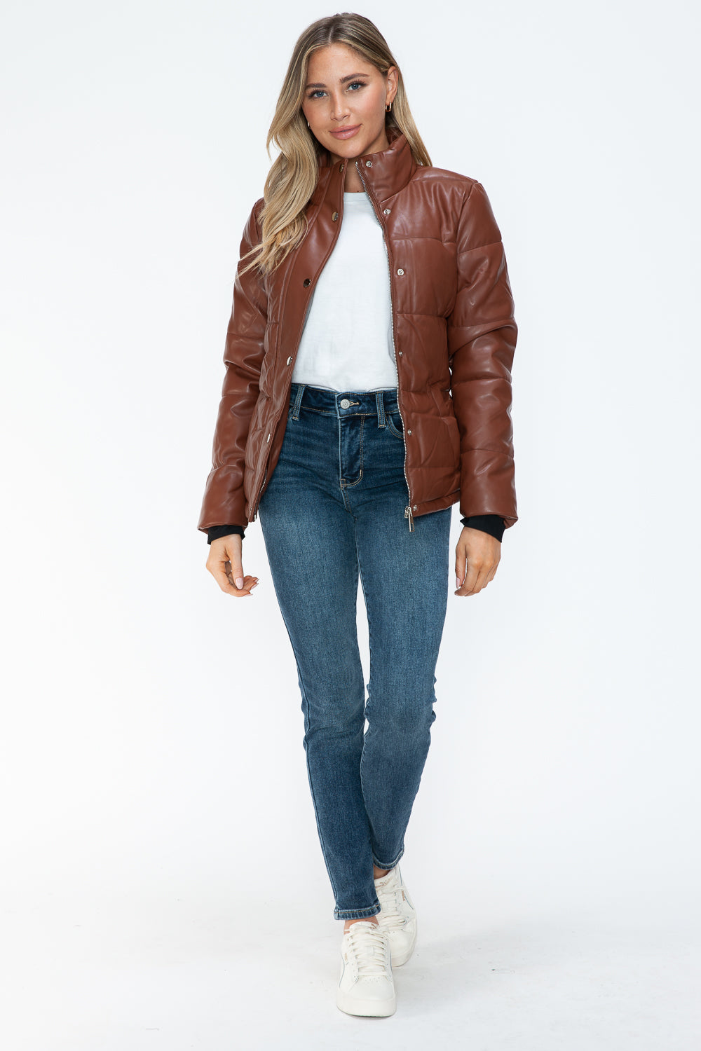 YMI Pocketed Zip Up Turtleneck Puffer Jacket Apparel Featured Ship from USA Tiktok Trendsi USA USPS Walmart YMI outerwear Trendsi https://www.cyberehub.com