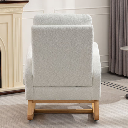 Accent Rocking Chair with Footrest High Back Rubber Wood Rocking Legs Bedroom Living Space 26.77D X 38.36W X 39.76H Inch Giga GNJ Home Home & Garden Walmart Giga https://www.cyberehub.com
