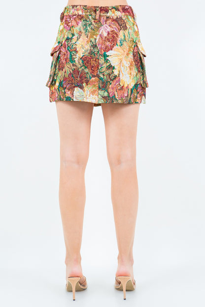 American Bazi Jacquard Weave Cargo Pocket Skirt Bottoms American Bazi Bottoms Clothing Ship from USA Women Trendsi https://www.cyberehub.com