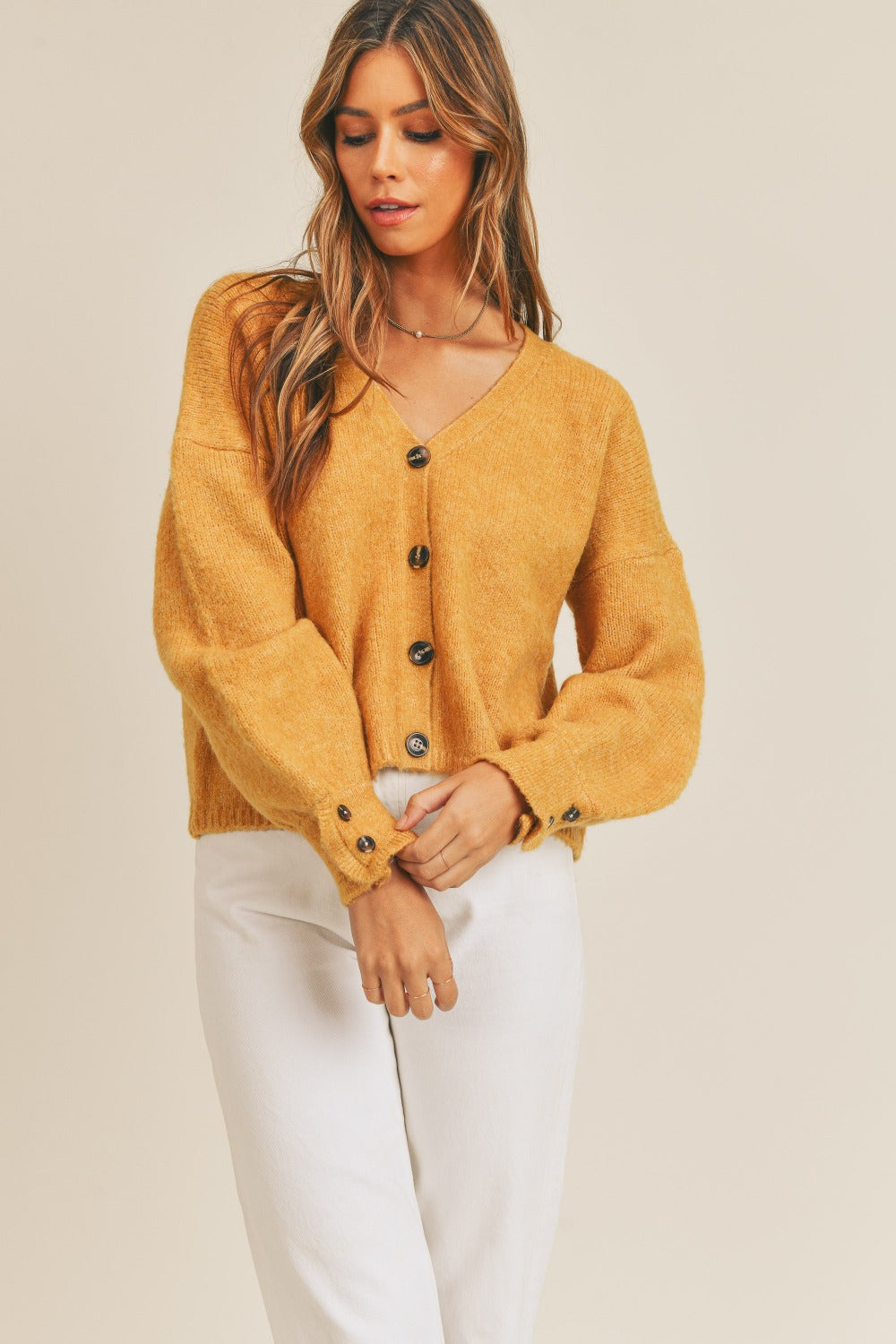 MABLE Long Sleeve Button Down Sweater Cardigan Shirt Apparel Clothing Tops MABLE Ship from USA Shirts USA Women Trendsi https://www.cyberehub.com
