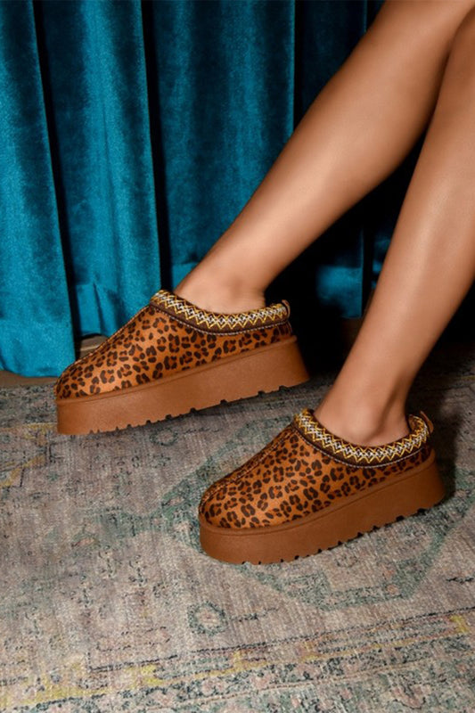 WILD DIVA Embroidered Trim Round Toe Platform Boots Leopard Apparel Apparel Ship from USA TikTok Trendsi WiLDDiVA Trendsi https://www.cyberehub.com