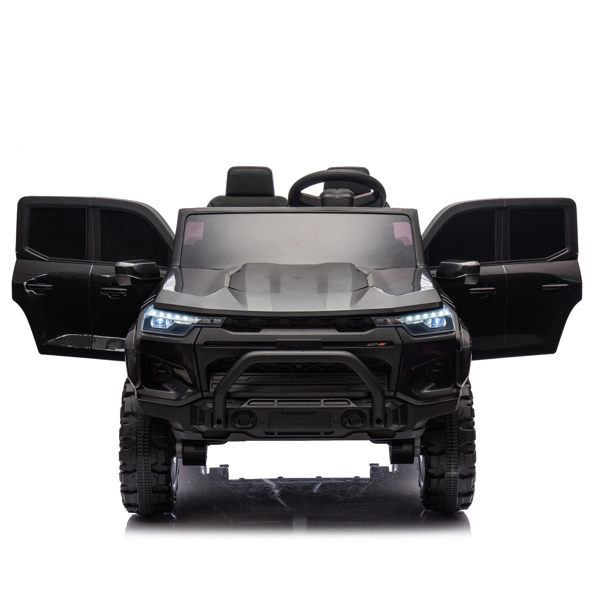 24V10A Two-seater Kids Ride On Electric Pickup, kids ride on toy W/parents remote control,4WD 800W motors,Two Safety belts,High Gate Safety Design,USB,Bluetooth, Speed 2.49-3.73MPH for kids aged 3+. Giga Kids Toys Giga https://www.cyberehub.com