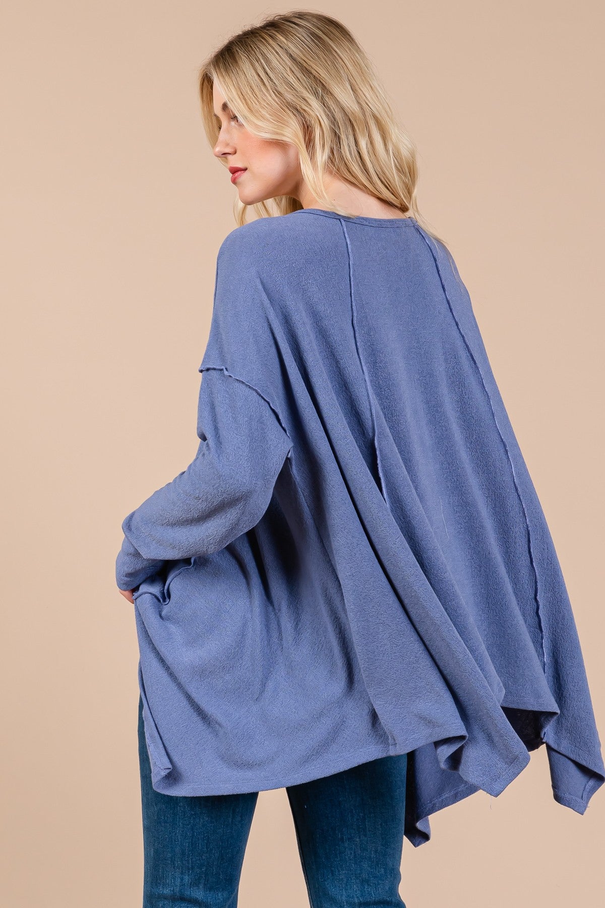 Ces Femme Asymmetrical Long Sleeve top Tops/Jackets/Sweaters Cesfemme Clothing Tops Ship from USA TikTok Trendsi USPS Walmart Trendsi https://www.cyberehub.com