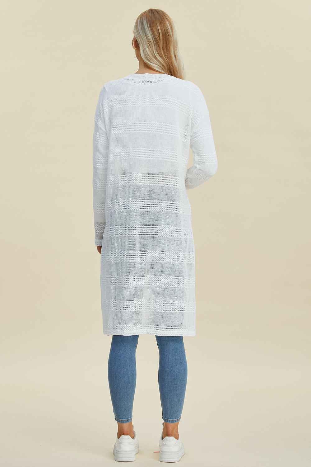 Double Take Full Size Open Front Longline Cardigan Shirt Apparel Clothing Tops Double Take Ship from USA Shirts USA Women Trendsi https://www.cyberehub.com