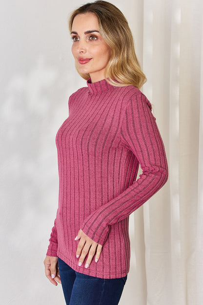 Basic Bae Full Size Ribbed Mock Neck Long Sleeve T-Shirt Apparel/Tops Basic Bae Ship from USA TikTok Tops Trendsi USPS Walmart Walmart Apparel Trendsi https://www.cyberehub.com