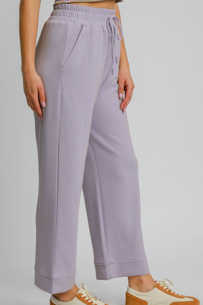 Umgee Drawstring Elastic Waist Wide Leg Pants Apparel Apparel Ship from USA TikTok Trendsi Umgee USA Trendsi https://www.cyberehub.com