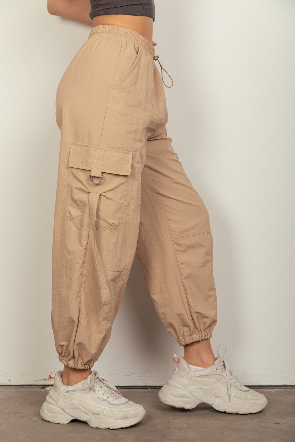 VERY J Elastic Waist Woven Cargo Pants Bottoms Bottoms Clothing Ship from USA VERY J Women Trendsi https://www.cyberehub.com