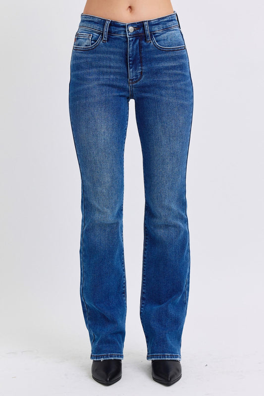 Judy Blue Full Size Run Mid-Rise Bootcut Jeans with Thermal Lining Dark Apparel Apparel Judy Blue Ship from USA TikTok Trendsi Trendsi https://www.cyberehub.com