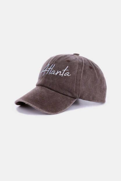 Zenana Washed ATLANTA Embroidered Baseball Cap Ship from USA TikTok USA Zenana Trendsi https://www.cyberehub.com