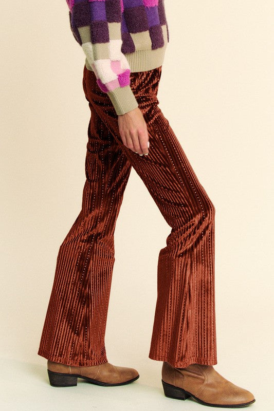 Davi & Dani Elastic Waist Knit Flare Pants Apparel Apparel Davi & Dani Ship from USA TikTok Trendsi Trendsi https://www.cyberehub.com