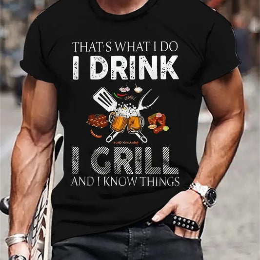Men's Creative Top, Casual Short Sleeved Round Neck T-shirt, Summer Outdoor Casual Suit Apparel/Shirt/Graphic Shirt SNULLO https://www.cyberehub.com