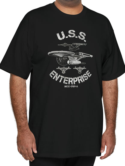 Creative USS Printed T-shirt, Men's Versatile Short Sleeved Round Neck T-shirt, Street Style Apparel/Shirt/Graphic Shirt SNULLO https://www.cyberehub.com