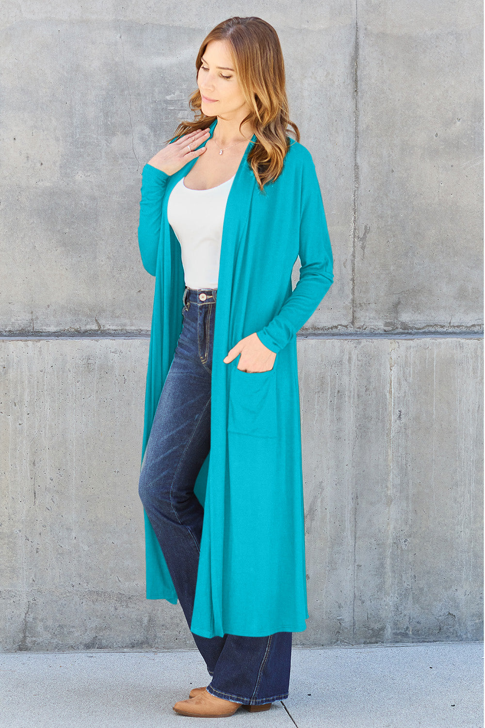 Basic Bae Full Size Open Front Long Sleeve Cover Up Apparel/Tops Basic Bae Memorial Day Sale Ship from USA TikTok Tops Trendsi USPS Walmart Walmart Apparel Trendsi https://www.cyberehub.com