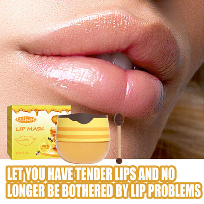 EELHOE Honey Lip Mask Moisturizing Exfoliating Lip Care Bee Lipstick Health Beauty CJ USa USPS Muqe https://www.cyberehub.com