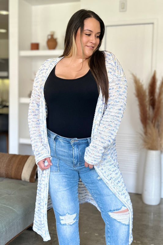 Double Take Full Size Open Front Longline Cardigan Shirt Apparel Clothing Tops Double Take Ship from USA Shirts USA Women Trendsi https://www.cyberehub.com