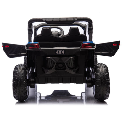24V Two-Seater Kids Ride On UTV W/Parents Remote Control,Four-Wheel Suspension,Slow Start,Large wheel design,Anti-collision bar,Storage space,Music,USB,Bluetooth,Volume control,LED lights for Kids 3+. Giga Kids Out of stock Toys Giga https://www.cyberehub.com