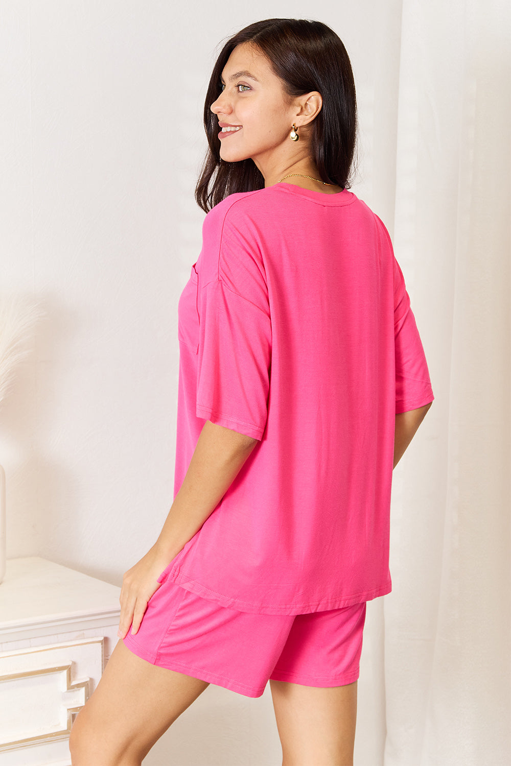 Basic Bae Full Size Soft Rayon Half Sleeve Top and Shorts Set Apparel/Tops Basic Bae Ship from USA TikTok Tops Trendsi USPS Walmart Walmart Apparel Trendsi https://www.cyberehub.com