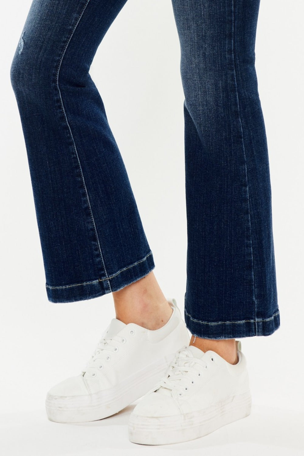 Kancan Mid Rise Button Fly Flare Jeans Bottoms Bottoms Clothing Kancan Ship from USA Women Trendsi https://www.cyberehub.com