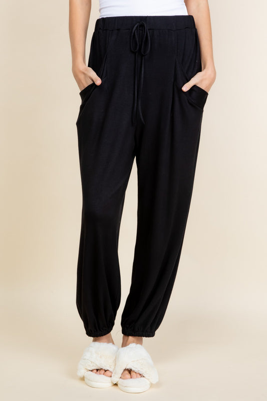 Super Lady Full Size Drawstring Elastic Waist Joggers with Pockets Black Tops/Jackets/Sweaters Clothing Tops Ship from USA Super Lady TikTok Trendsi USPS Walmart Trendsi https://www.cyberehub.com