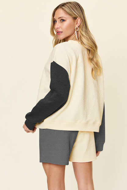 Double Take Full Size Contrast Drop Shoulder Top and Shorts Set Apparel/Tops Double Take Ship from USA TikTok Tops Trendsi USPS Walmart Walmart Apparel Trendsi https://www.cyberehub.com