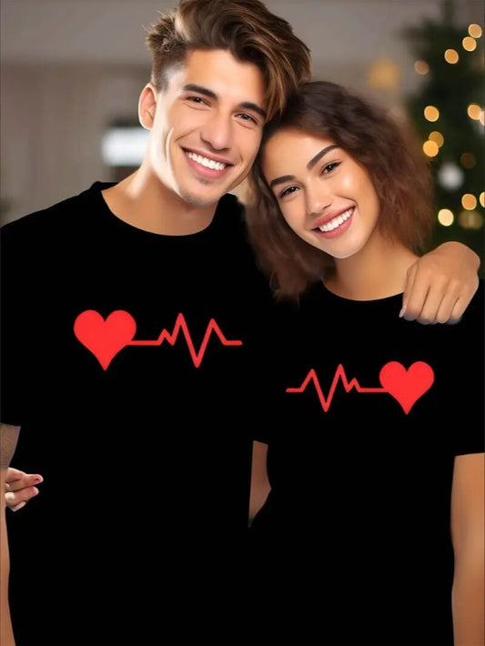 Love Valentine'S Day T-Shirt, Couple T-Shirt, Couple Christmas, Fashion Casual T-Shirt, Short-Sleeved T-Shirt Apparel/Shirt/Graphic Shirt SNULLO https://www.cyberehub.com