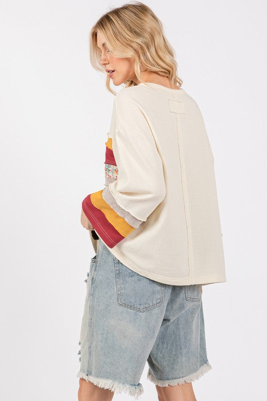 SAGE + FIG French Terry Color Block T-Shirt Apparel Apparel SAGE+FIG Ship from USA TikTok Trendsi Trendsi https://www.cyberehub.com