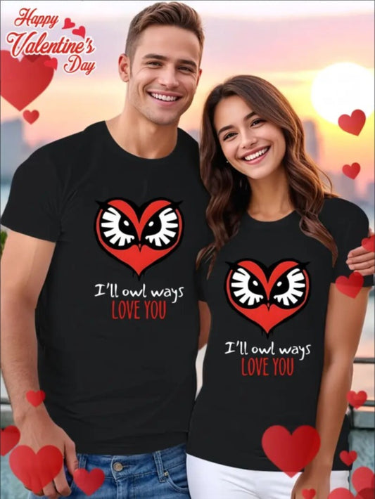 Love Valentine'S Day T-Shirt, Couple T-Shirt, Couple Christmas, Fashion Casual T-Shirt, Short-Sleeved T-Shirt Apparel/Shirt/Graphic Shirt SNULLO https://www.cyberehub.com