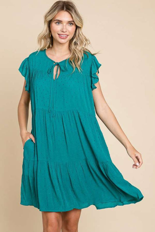 Culture Code Ruffle Cap Sleeve Tiered Dress Lotus Green Apparel/Dress Culture Code Dress Ship from USA TikTok Trendsi USPS Walmart Walmart Apparel Trendsi https://www.cyberehub.com