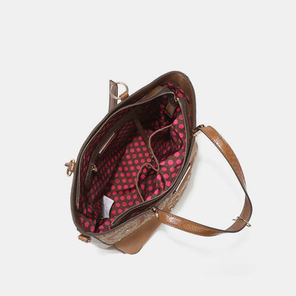 Nicole Lee USA Metallic Stitching Embroidery Inlaid Rhinestone Tote Bag Nicole Lee USA Ship from USA TikTok USA Trendsi https://www.cyberehub.com