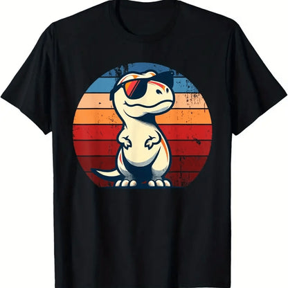 Men's Creative Tops, Casual Short Sleeved Round Neck T-shirts, Summer Outdoor Men's Clothing Black Apparel/Shirt/Graphic Shirt SNULLO https://www.cyberehub.com