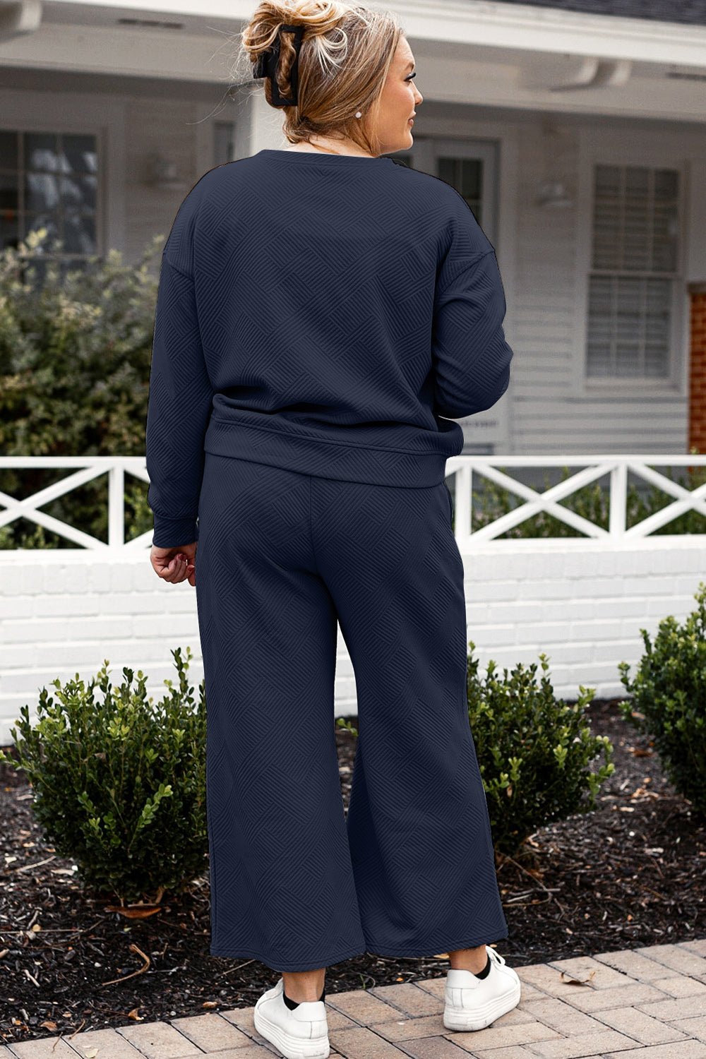 Double Take Full Size Textured Long Sleeve Top and Drawstring Pants Set Apparel/Tops Double Take Ship from USA TikTok Tops Trendsi USPS Walmart Walmart Apparel Trendsi https://www.cyberehub.com