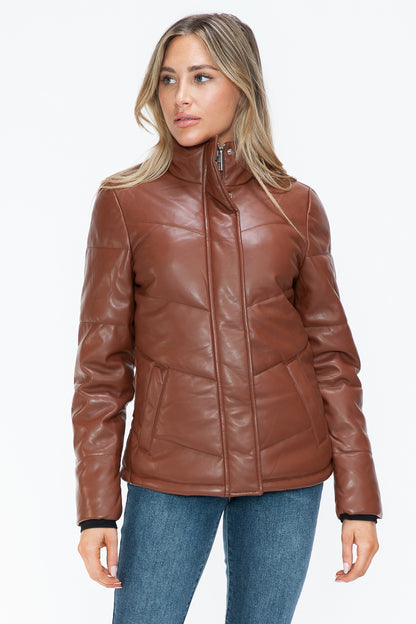 Snobbish Pocketed Zip Up Turtleneck Puffer Jacket Tops/Jackets/Sweaters Clothing Tops Ship from USA Snobbish TikTok Trendsi USPS Walmart Trendsi https://www.cyberehub.com