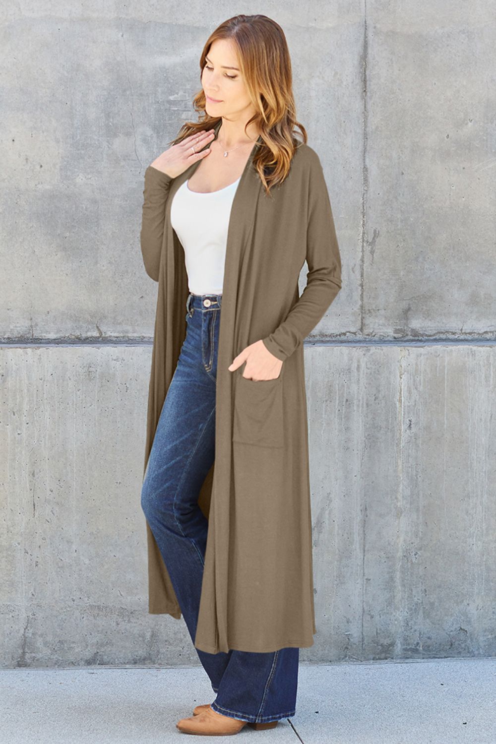 Basic Bae Full Size Open Front Long Sleeve Cover Up Apparel/Tops Basic Bae Memorial Day Sale Ship from USA TikTok Tops Trendsi USPS Walmart Walmart Apparel Trendsi https://www.cyberehub.com