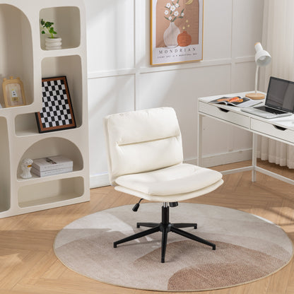 Bizerte Adjustable Swivel Criss-Cross Chair, Wide Seat/ Office Chair /Vanity Chair, White Furniture Giga GNJ Home Home & Garden Home Goods Walmart Giga https://www.cyberehub.com