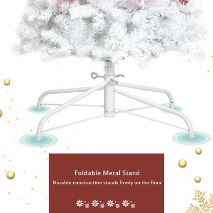 6FT Hinged Fir Artificial Fir Bent Top Christmas Tree, Xmas Tree Bendable Santa Hat Style Christmas Tree Holiday Decoration,1250 Lush Branch Tips, 300 LED Lights X-mas Furniture Giga Giga https://www.cyberehub.com