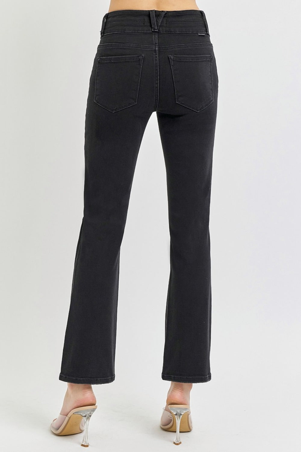 RISEN Full Size High Rise Wide Waistband Ankle Bootcut Jeans Bottoms Bottoms Clothing RISEN Ship from USA Women Trendsi https://www.cyberehub.com