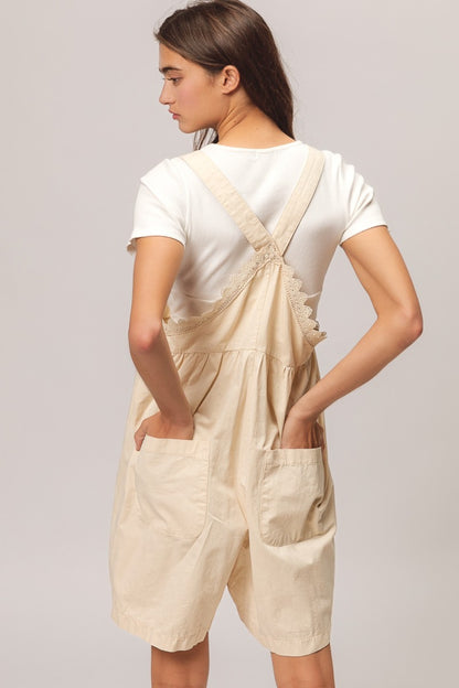 BiBi Back Patch Pocket Lace Trim Rompers Tops/Jackets/Sweaters BiBi Clothing Tops Memorial Day Sale Ship from USA TikTok Trendsi USPS Walmart Trendsi https://www.cyberehub.com