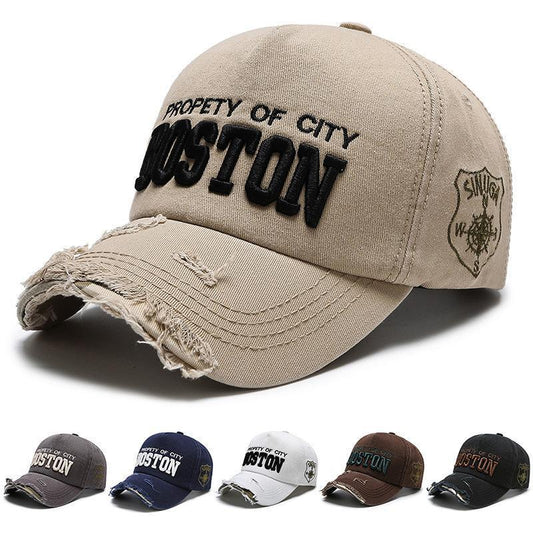 Women's Fashion Embroidered Ripped Cool Baseball Hat Apparel/Hat CJ Hat Ship From China CJ https://www.cyberehub.com