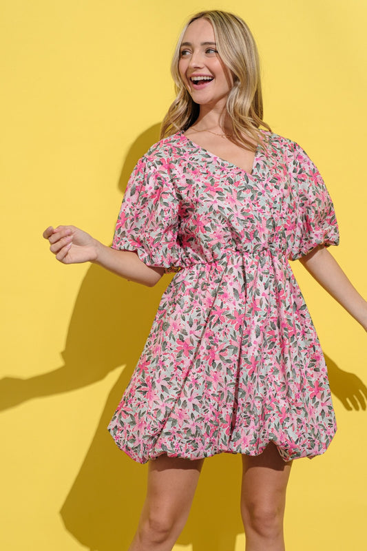 And The Why Full Size Floral Surplice Puff Sleeve Dress Pink Multi Apparel/Dress And The Why Dress Ship from USA TikTok Trendsi USPS Walmart Walmart Apparel Trendsi https://www.cyberehub.com