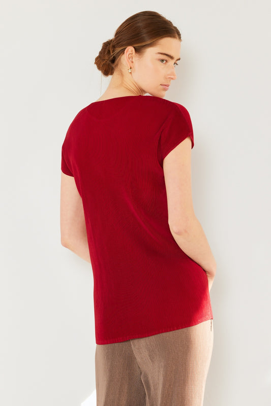 Marina West Swim Rib Pleated Cap Sleeve Top Apparel/Tops Marina West Swim Ship from USA TikTok Tops Trendsi USPS Walmart Walmart Apparel Trendsi https://www.cyberehub.com