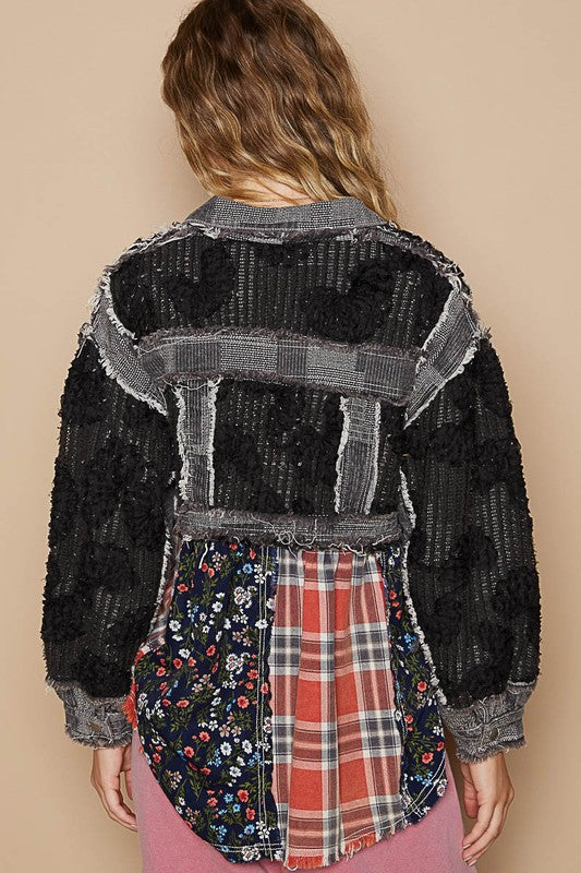 POL Crochet Patchwork Dropped Shoulder Jacket Apparel Apparel POL Ship from USA TikTok Trendsi Trendsi https://www.cyberehub.com