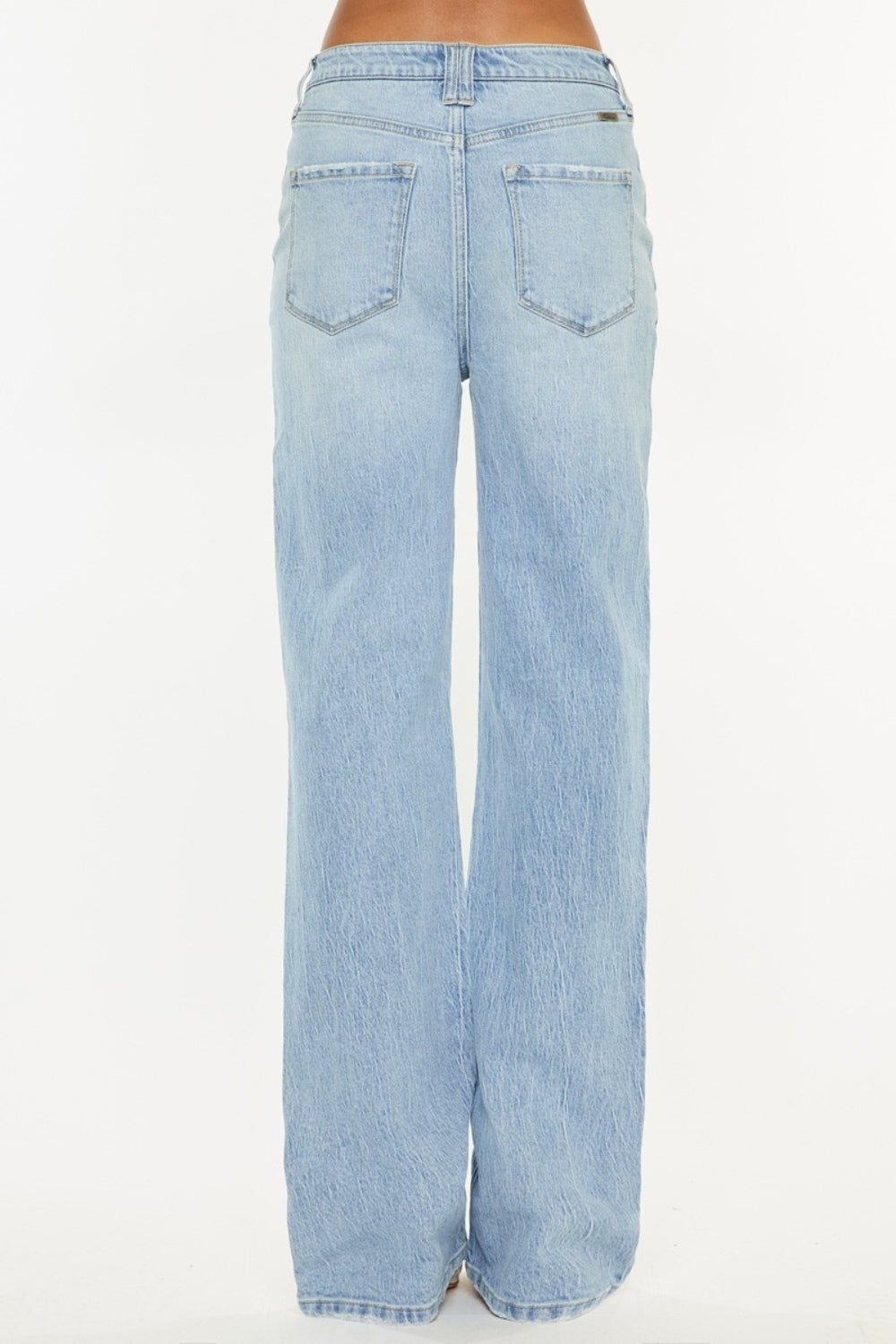 Kancan Distressed High Waist Straight Jeans Bottoms Bottoms Clothing Kancan Ship from USA Women Trendsi https://www.cyberehub.com