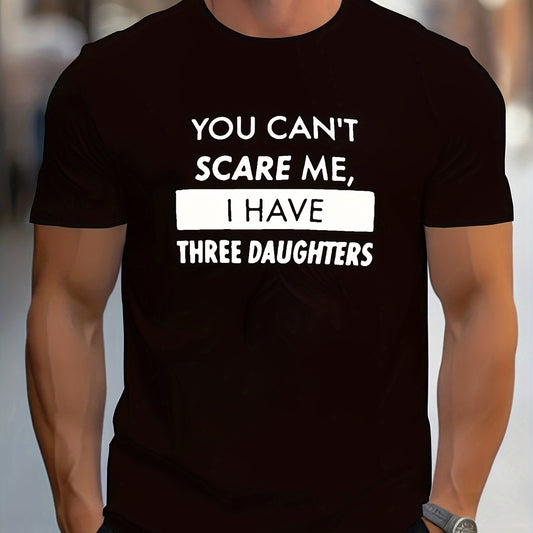 Men's Novel Letter Printed T-shirt, Polyester Blend, Casual Round Neck T-shirt, Machine Washed, Comfortable Regular Fit Apparel/Shirt/Graphic Shirt SNULLO https://www.cyberehub.com