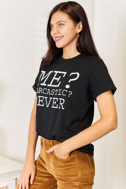 Simply Love Letter Graphic Round Neck T-Shirt Apparel/Tops Doorbusters Ship from USA Simply Love TikTok Tops Trendsi USPS Walmart Walmart Apparel Trendsi https://www.cyberehub.com