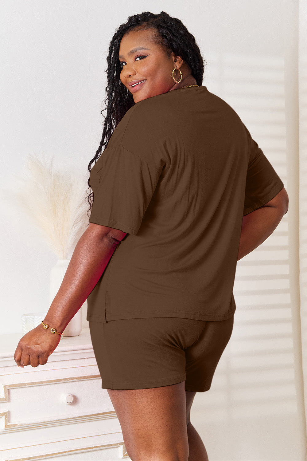 Basic Bae Full Size Soft Rayon Half Sleeve Top and Shorts Set Apparel/Tops Basic Bae Ship from USA TikTok Tops Trendsi USPS Walmart Walmart Apparel Trendsi https://www.cyberehub.com