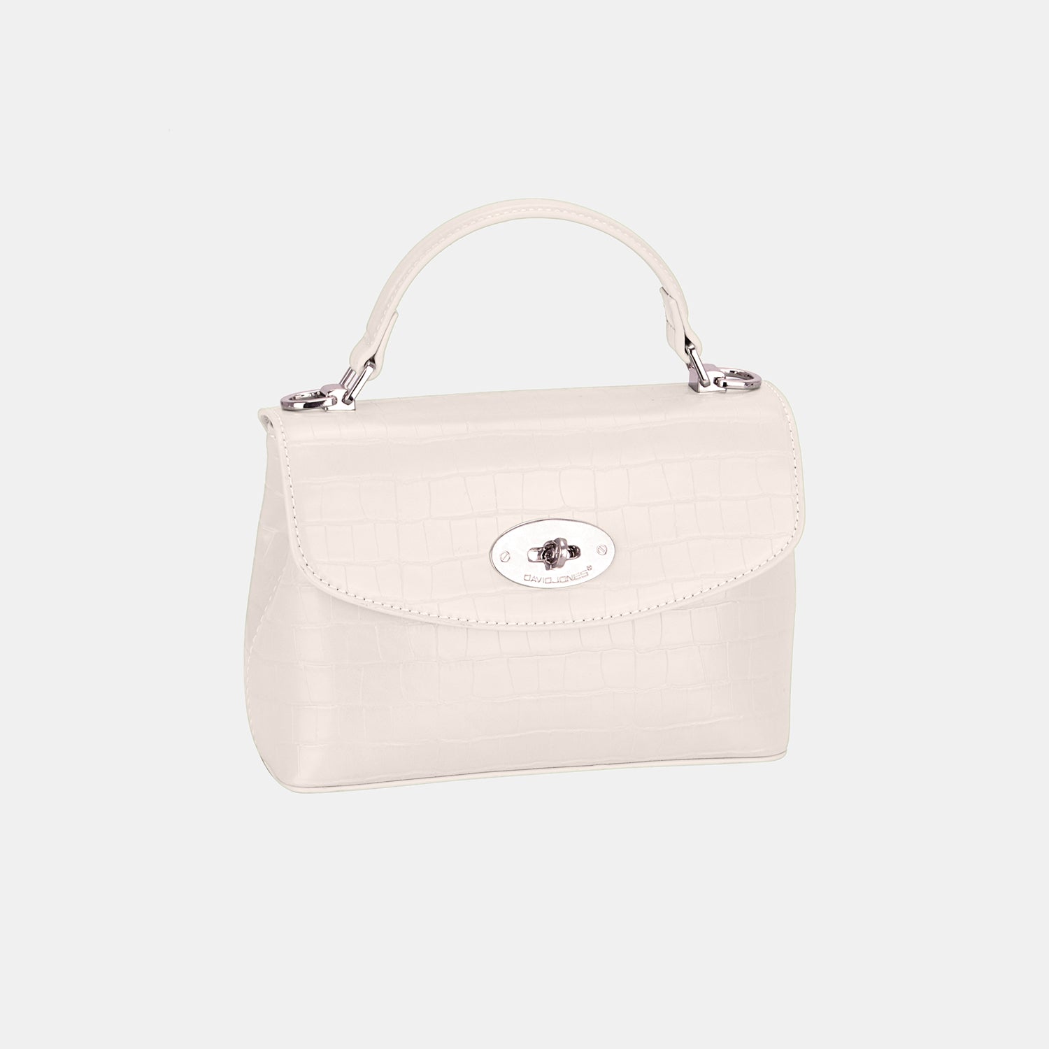 David Jones Texture PU Leather Handbag Creamy White One Size David Jones Ship from USA TikTok USA Trendsi https://www.cyberehub.com