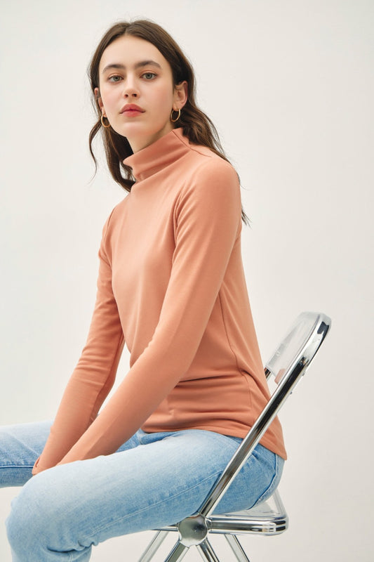 Be Cool Mock Neck Long Sleeve T-Shirt Apparel/Tops BE COOL Ship from USA TikTok Tops Trendsi USPS Walmart Walmart Apparel Trendsi https://www.cyberehub.com