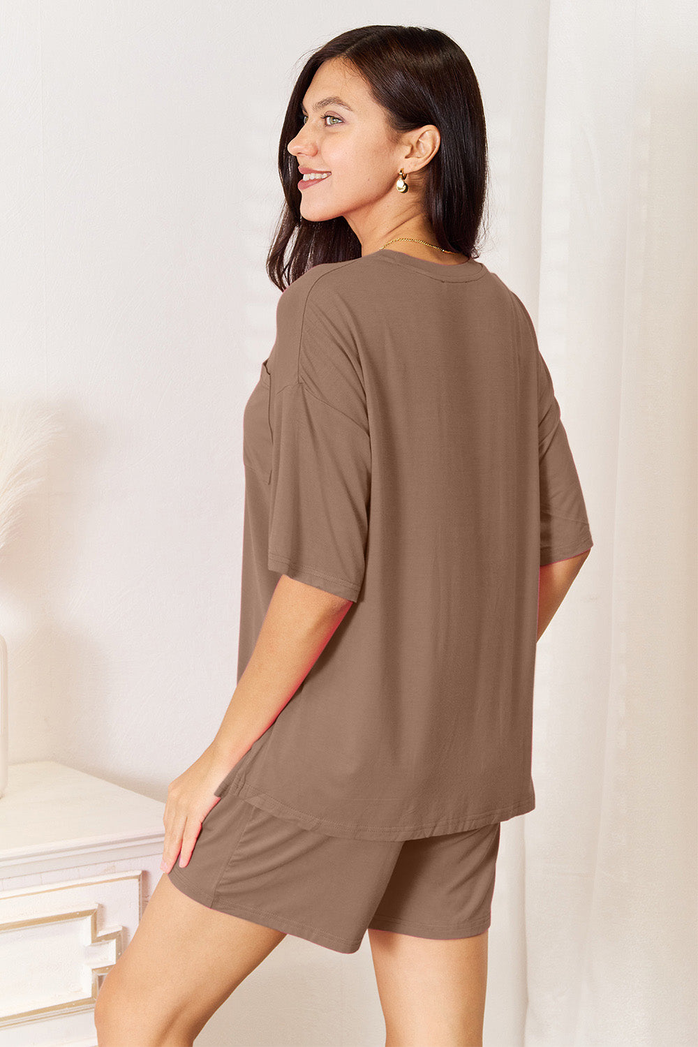 Basic Bae Full Size Soft Rayon Half Sleeve Top and Shorts Set Apparel/Tops Basic Bae Ship from USA TikTok Tops Trendsi USPS Walmart Walmart Apparel Trendsi https://www.cyberehub.com